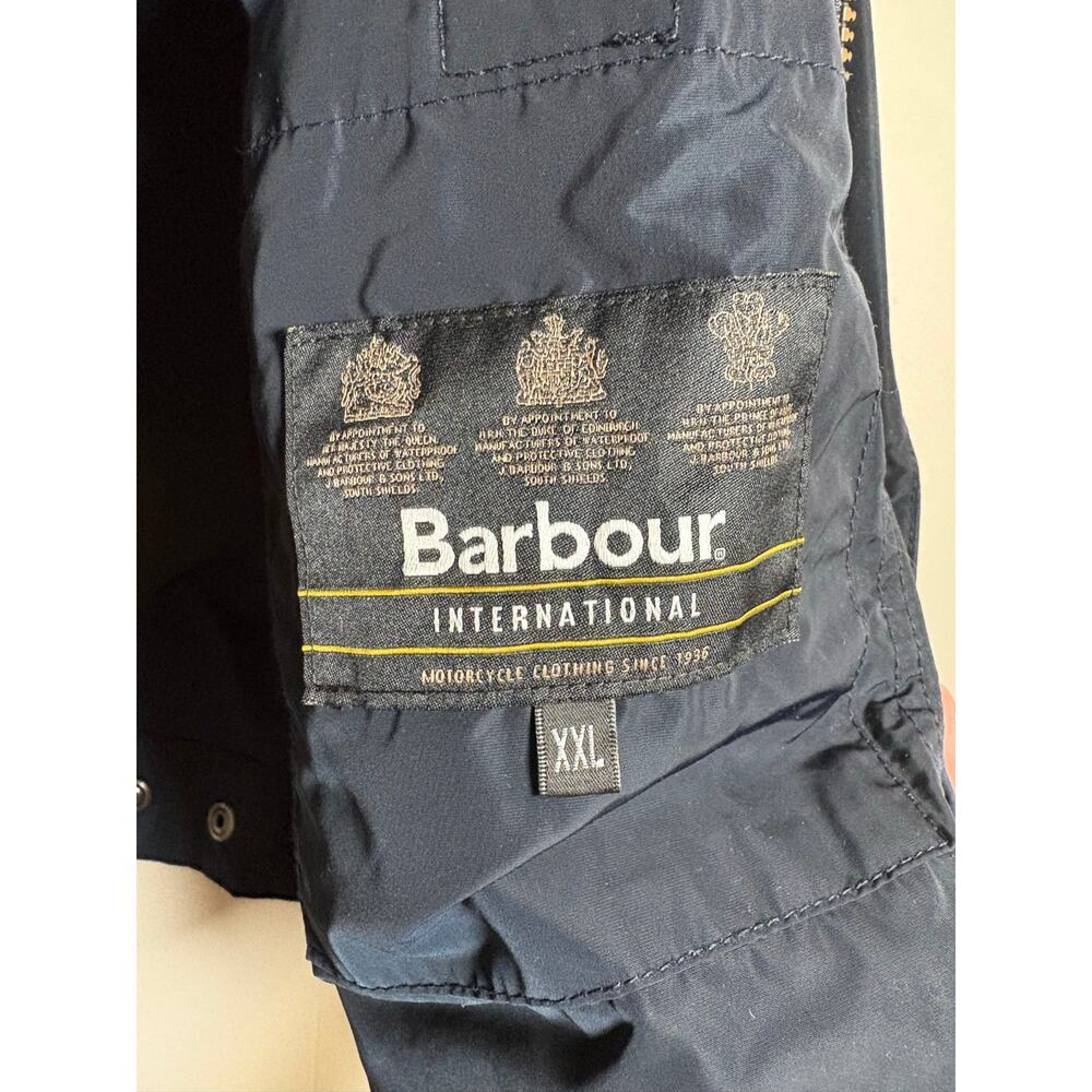 Barbour International XXL Navy Lightweight Full Zip Utility Jacket - Picture 2 of 7